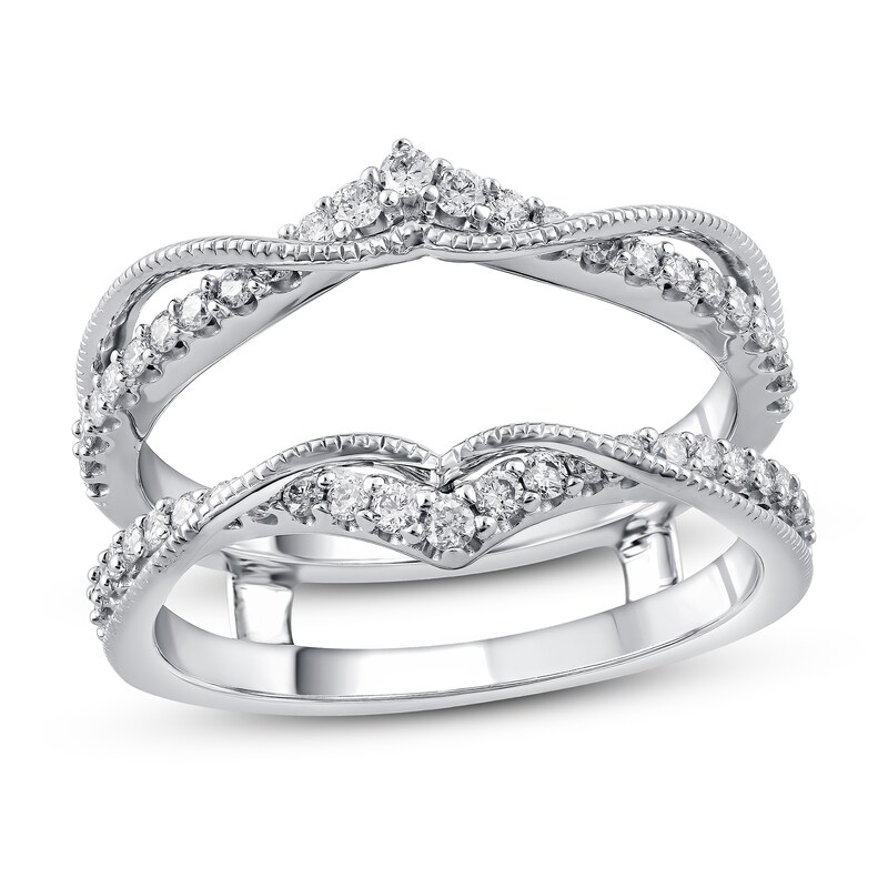 Main Image 1 of Diamond Enhancer Ring 3/8 ct tw Round 14K White Gold