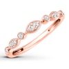 Thumbnail Image 3 of Diamond Anniversary Band 1/10 ct tw Round-cut 10K Rose Gold