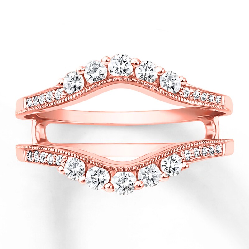 Main Image 1 of Diamond Enhancer Ring 5/8 ct tw Round-cut 14K Rose Gold
