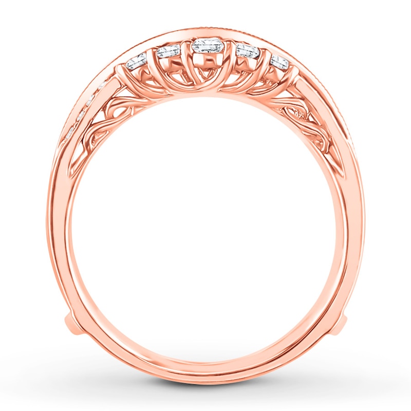 Diamond Enhancer Ring 5/8 ct tw Round-cut 14K Rose Gold