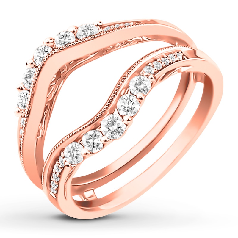 Diamond Enhancer Ring 5/8 ct tw Round-cut 14K Rose Gold
