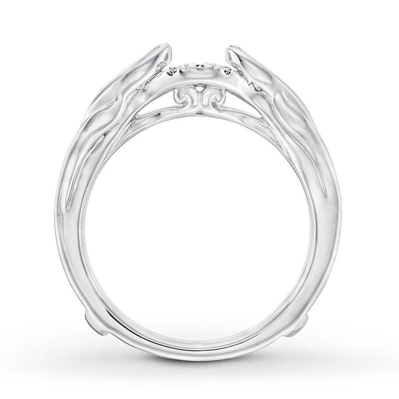 Main Image 2 of Diamond Enhancer Ring 1/8 ct tw Round-cut 14K White Gold