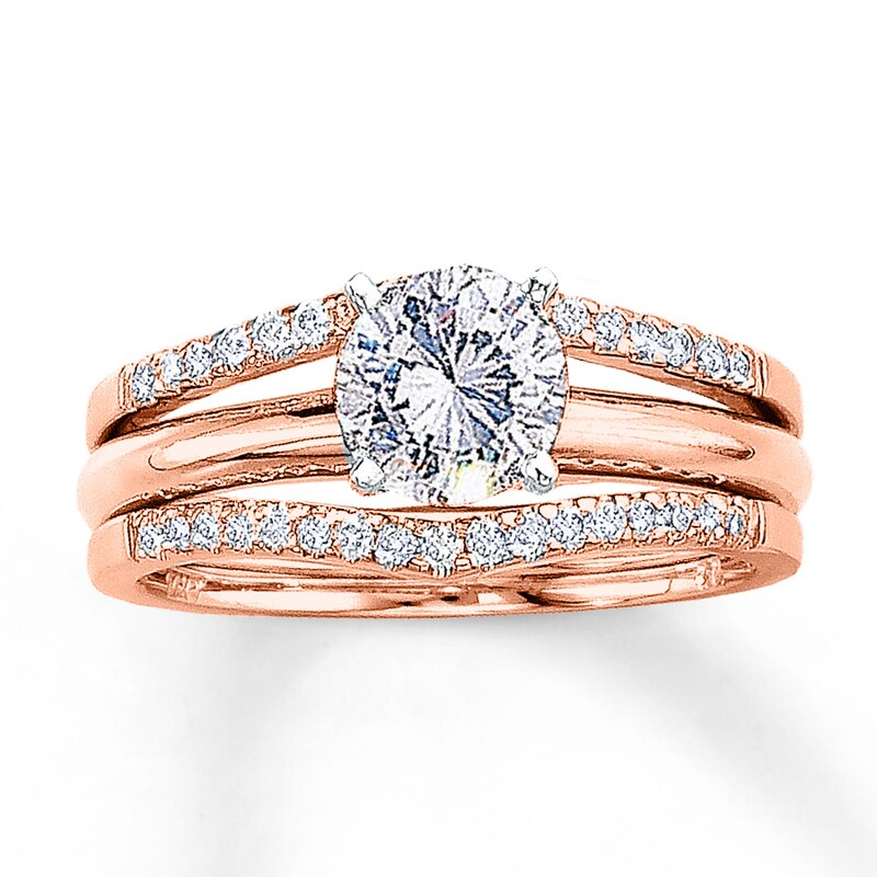 Diamond Enhancer Ring 1/4 ct tw Round-cut 14K Rose Gold