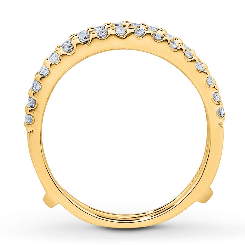 Diamond Enhancer Ring 1/2 ct tw Round-cut 14K Yellow Gold