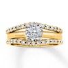Thumbnail Image 3 of Diamond Enhancer Ring 1/2 ct tw Round-cut 14K Yellow Gold