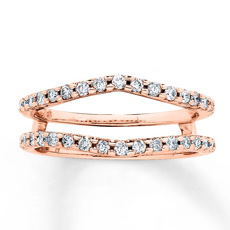 Diamond Enhancer Ring 1/2 ct tw Round-cut 14K Rose Gold
