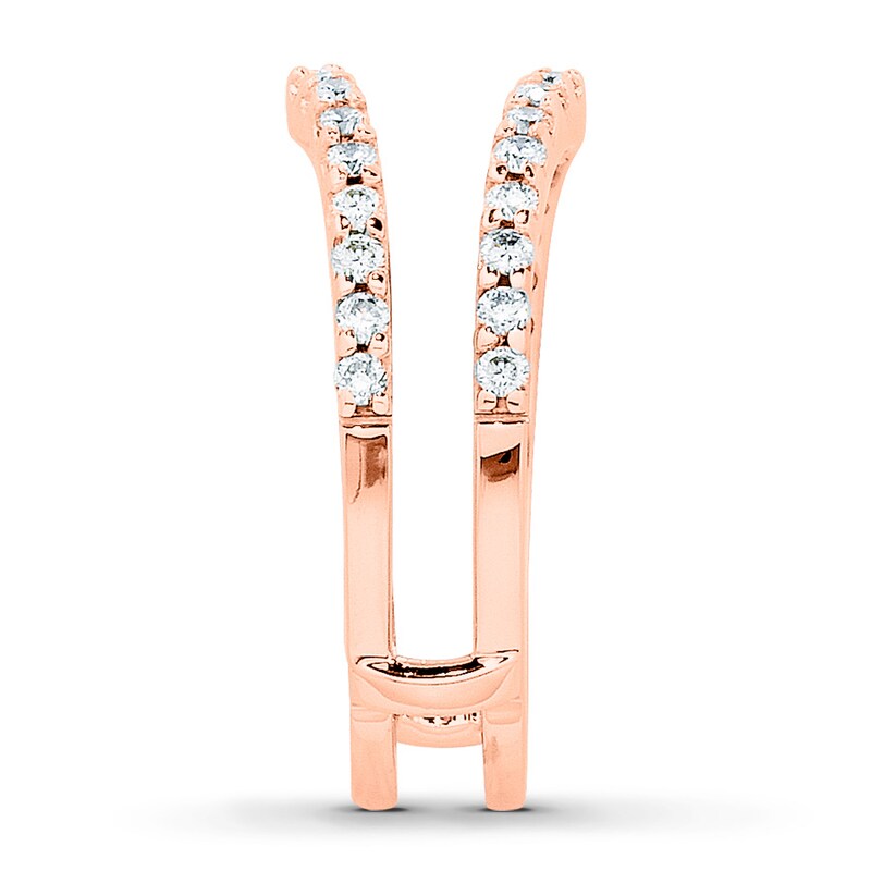 Diamond Enhancer Ring 1/2 ct tw Round-cut 14K Rose Gold