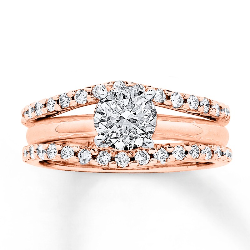 Diamond Enhancer Ring 1/2 ct tw Round-cut 14K Rose Gold