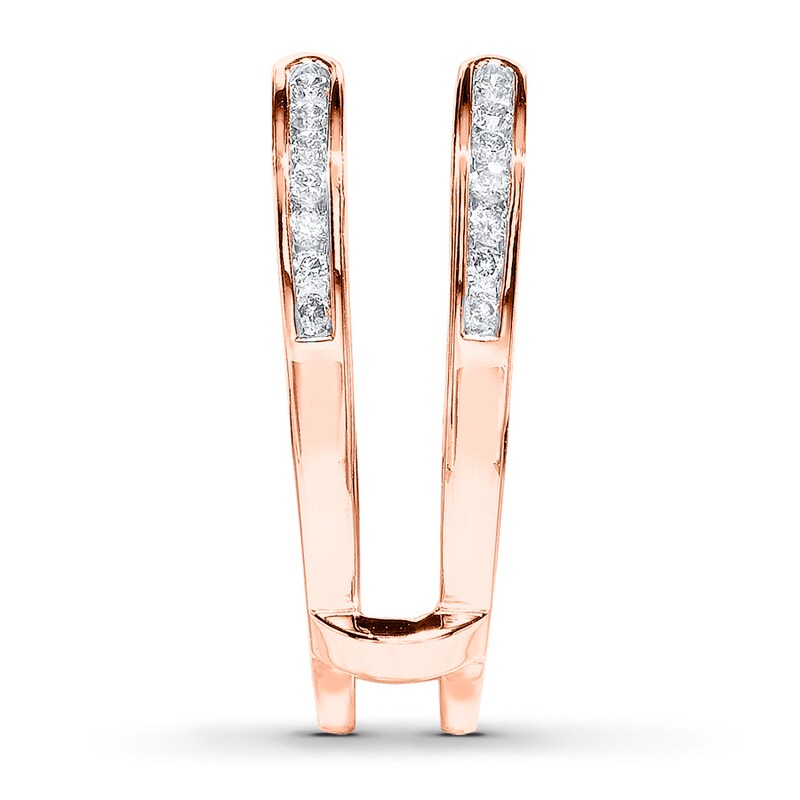 Diamond Enhancer Ring 3/8 Carat tw Round-cut 14K Rose Gold