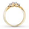 Thumbnail Image 1 of Diamond 3-Stone Ring 1/20 ct tw Round-cut 10K Two-Tone Gold
