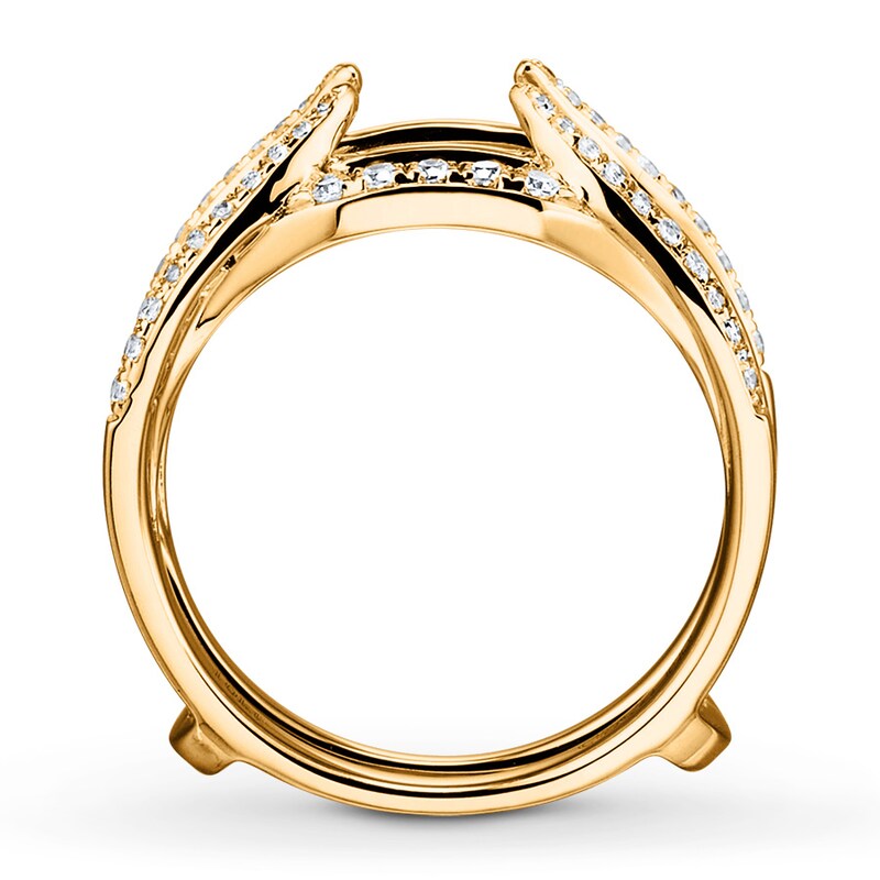 Diamond Enhancer Ring 1/2 ct tw Round-cut 14K Yellow Gold