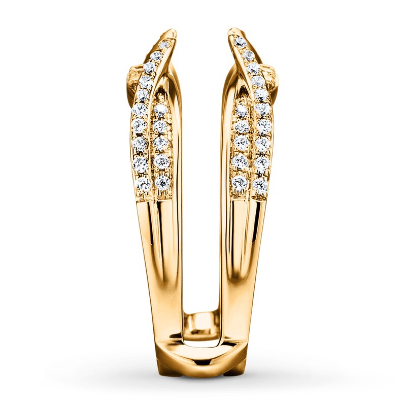 Diamond Enhancer Ring 1/2 ct tw Round-cut 14K Yellow Gold