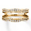 Thumbnail Image 3 of Diamond Enhancer Ring 1/2 ct tw Round-cut 14K Yellow Gold