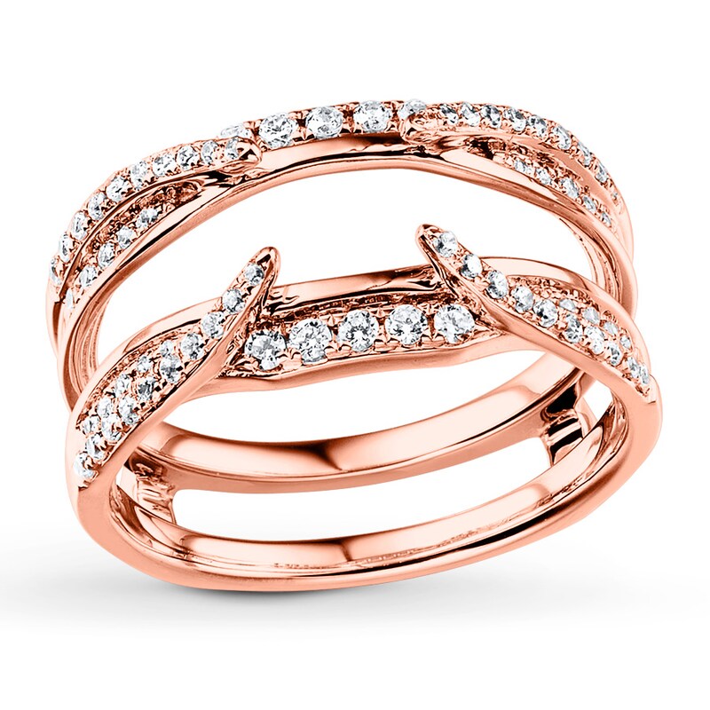 Diamond Enhancer Ring 1/2 ct tw Round-cut 14K Rose Gold