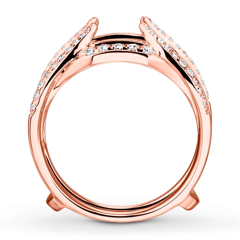 Diamond Enhancer Ring 1/2 ct tw Round-cut 14K Rose Gold
