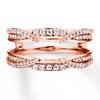 Thumbnail Image 3 of Diamond Enhancer Ring 1/2 ct tw Round-cut 14K Rose Gold