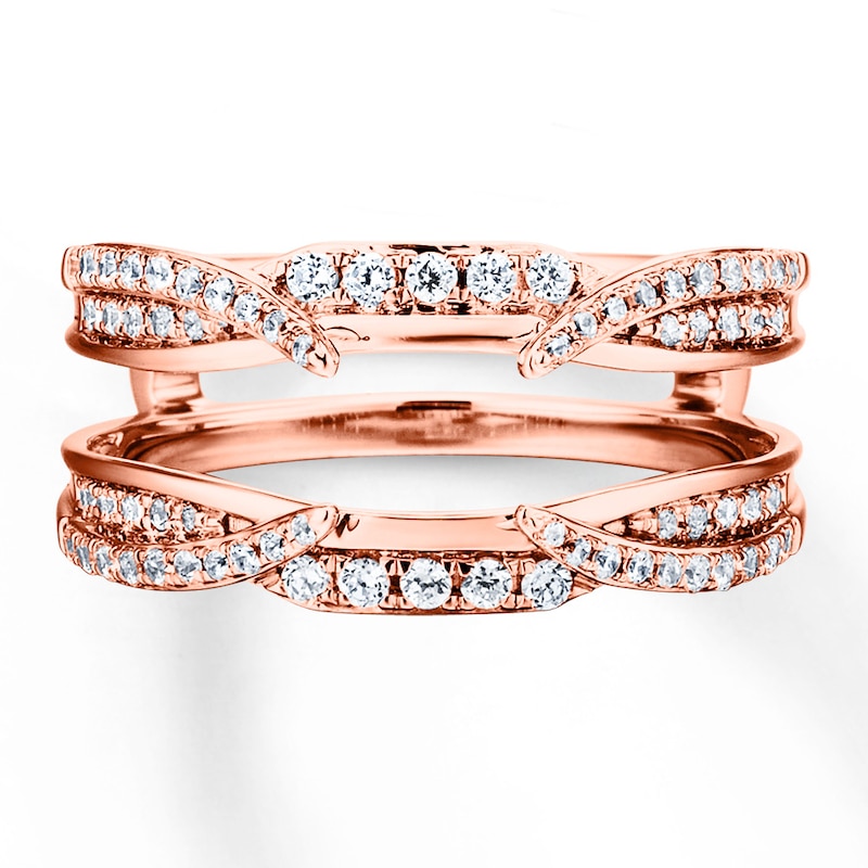 Diamond Enhancer Ring 1/2 ct tw Round-cut 14K Rose Gold