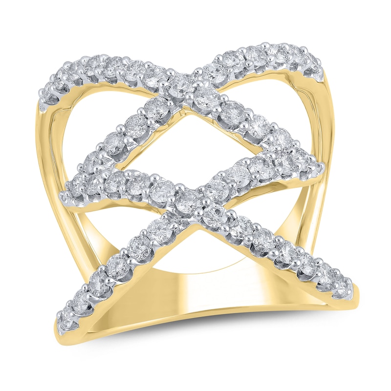 Main Image 1 of Diamond Ring 1 ct tw Round 10K Yellow Gold