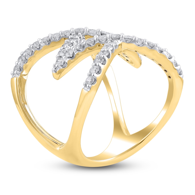 Diamond Ring 1 ct tw Round 10K Yellow Gold