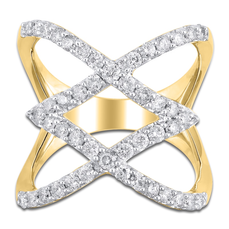 Diamond Ring 1 ct tw Round 10K Yellow Gold