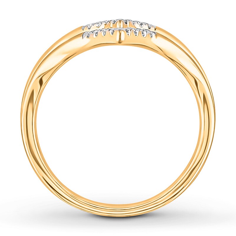 Diamond Ring 1/10 ct tw Round-cut 10K Yellow Gold