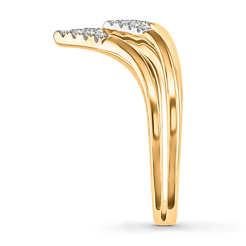 Diamond Ring 1/10 ct tw Round-cut 10K Yellow Gold