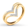 Thumbnail Image 3 of Diamond Ring 1/10 ct tw Round-cut 10K Yellow Gold