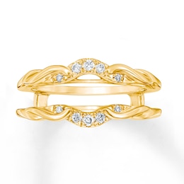 Diamond Enhancer Ring 1/8 ct tw Round-cut 14K Yellow Gold