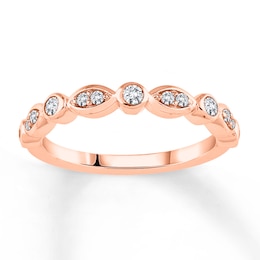 Diamond Ring 1/4 ct tw Round-cut 14K Rose Gold
