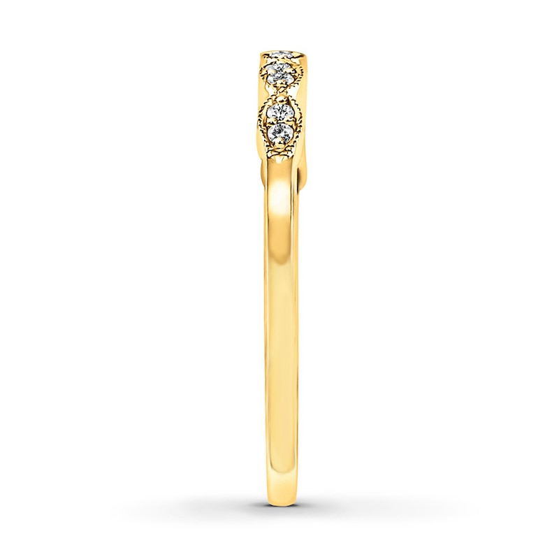 Main Image 3 of Diamond Anniversary Band 1/10 ct tw Round-cut 14K Yellow Gold
