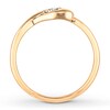 Thumbnail Image 1 of Diamond Heart Ring 1/15 ct tw Round-cut 10K Yellow Gold