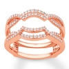 Thumbnail Image 1 of Diamond Enhancer Ring 1/3 ct tw Round-cut 14K Rose Gold