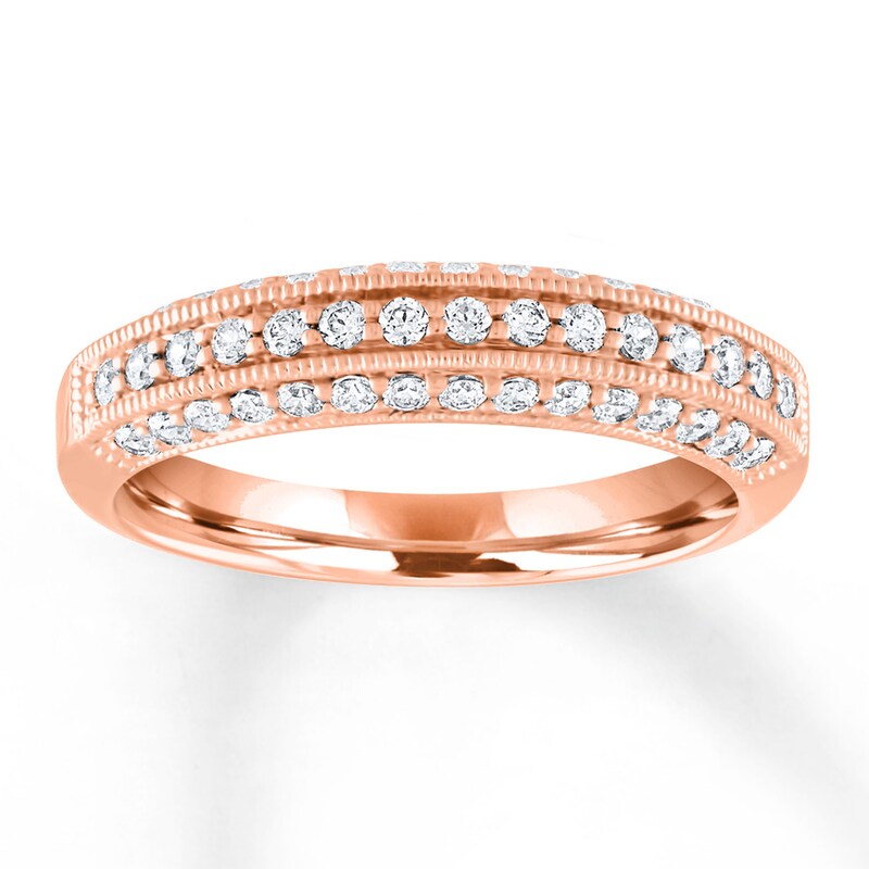 Diamond Anniversary Band 1/2 ct tw Round-cut 14K Rose Gold