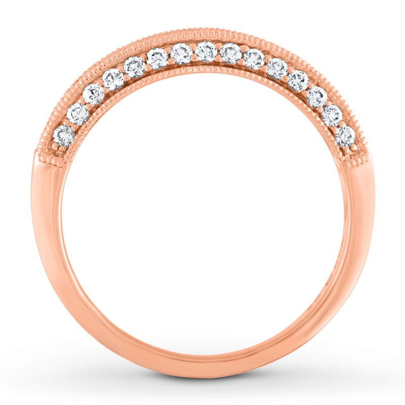 Diamond Anniversary Band 1/2 ct tw Round-cut 14K Rose Gold