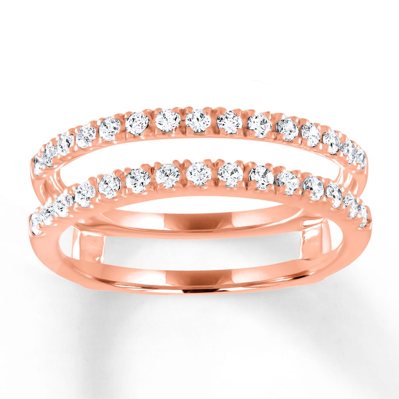 Diamond Enhancer Ring 1/2 ct tw Round-cut 14K Rose Gold