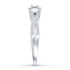Thumbnail Image 1 of Diamond Ring 1/4 ct tw Round-cut 10K White Gold