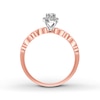 Thumbnail Image 1 of Diamond Ring 1/4 ct tw Round Bezel-set 10K Rose Gold