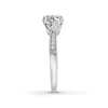 Thumbnail Image 2 of Diamond Promise Ring 3/8 ct tw Round 10K White Gold