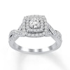 Thumbnail Image 0 of Diamond Promise Ring 3/4 ct tw Round 14K White Gold