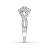 Diamond Promise Ring 3/4 ct tw Round 14K White Gold
