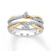 Thumbnail Image 1 of Diamond Enhancer Ring 3/8 ct tw Round-cut 14K Two-Tone Gold