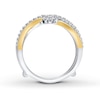 Thumbnail Image 2 of Diamond Enhancer Ring 3/8 ct tw Round-cut 14K Two-Tone Gold