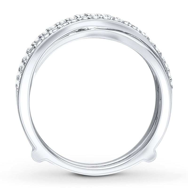 Diamond Enhancer Ring 1/3 ct tw Round-cut 14K White Gold