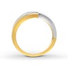 Men's Diamond Ring 1/3 carat tw Round-cut 10K Two-Tone Gold