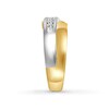 Thumbnail Image 2 of Men's Diamond Ring 1/3 carat tw Round-cut 10K Two-Tone Gold