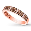 Thumbnail Image 0 of Le Vian Chocolate/Vanilla Diamond Ring 1/3 ct tw 14K Strawberry Gold