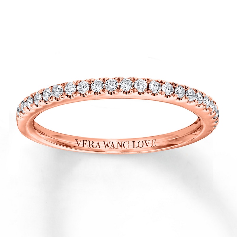 Vera Wang LOVE 1/4 Carat tw Diamonds 14K Rose Gold Band