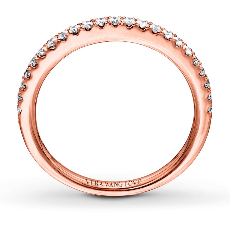 Vera Wang LOVE 1/4 Carat tw Diamonds 14K Rose Gold Band