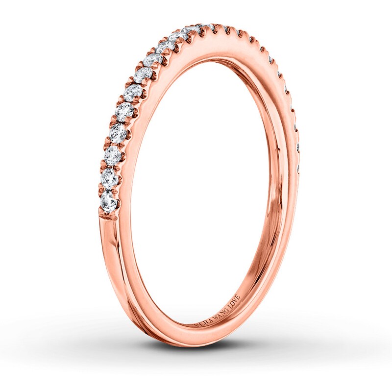 Vera Wang LOVE 1/4 Carat tw Diamonds 14K Rose Gold Band