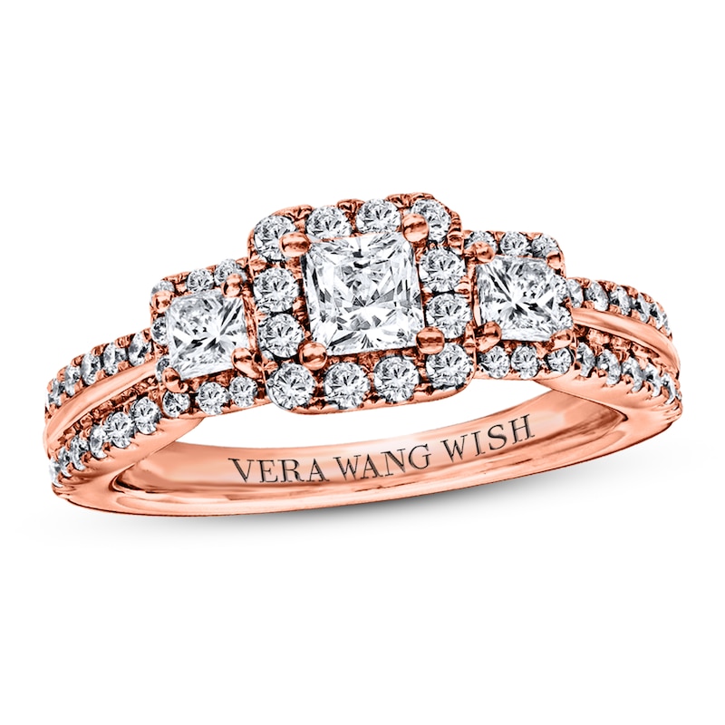 Vera Wang WISH Ring 1 ct tw Diamonds 14K Rose Gold